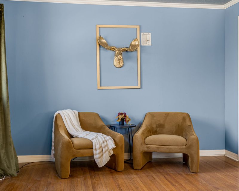 Styled living room at an Anchor-managed Asheville property