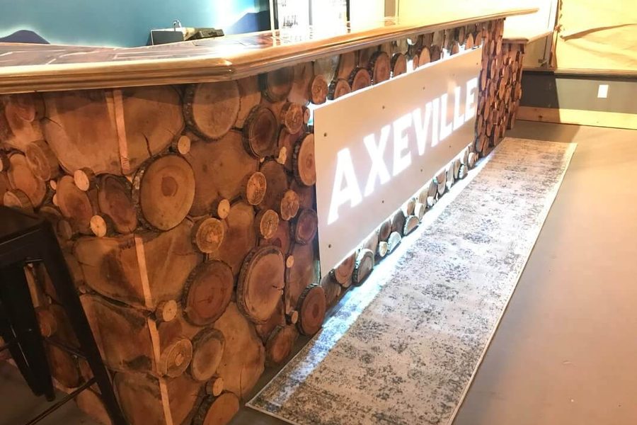 Axeville axe throwing venue near Asheville, NC