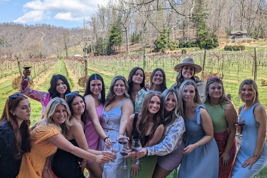 Wine tour at a North Carolina vineyard